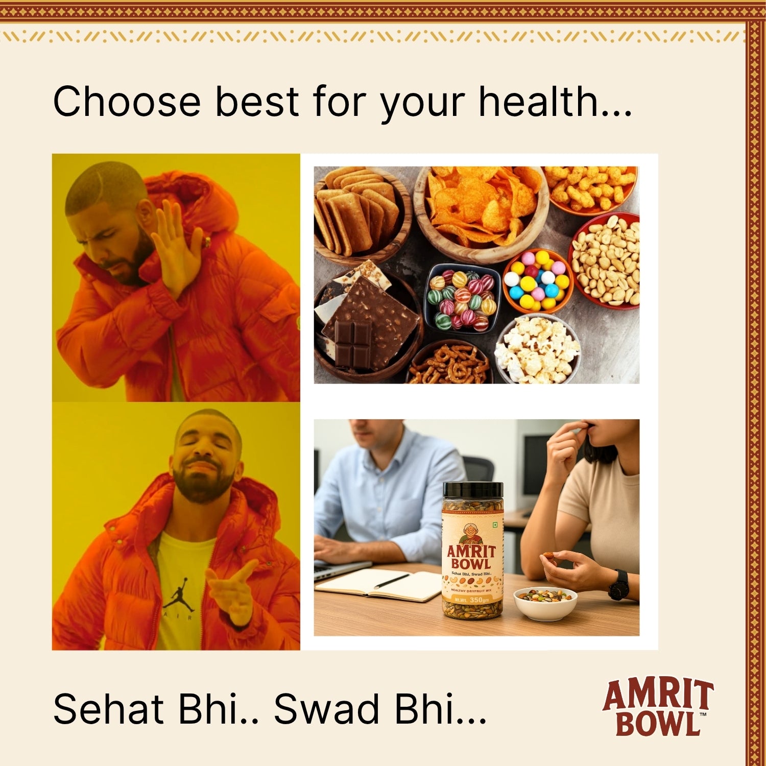 Amrit Bowl Dry Fruit Mix - 350g